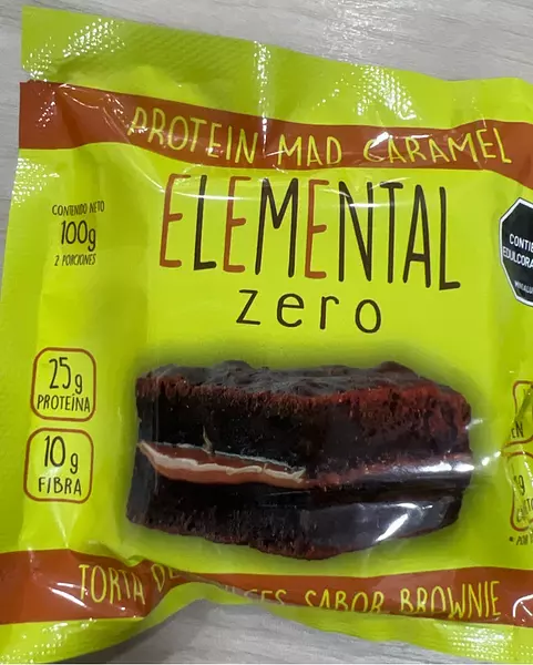 Brownie Sin Azucar Elemental 25gr Proteína Arequipe